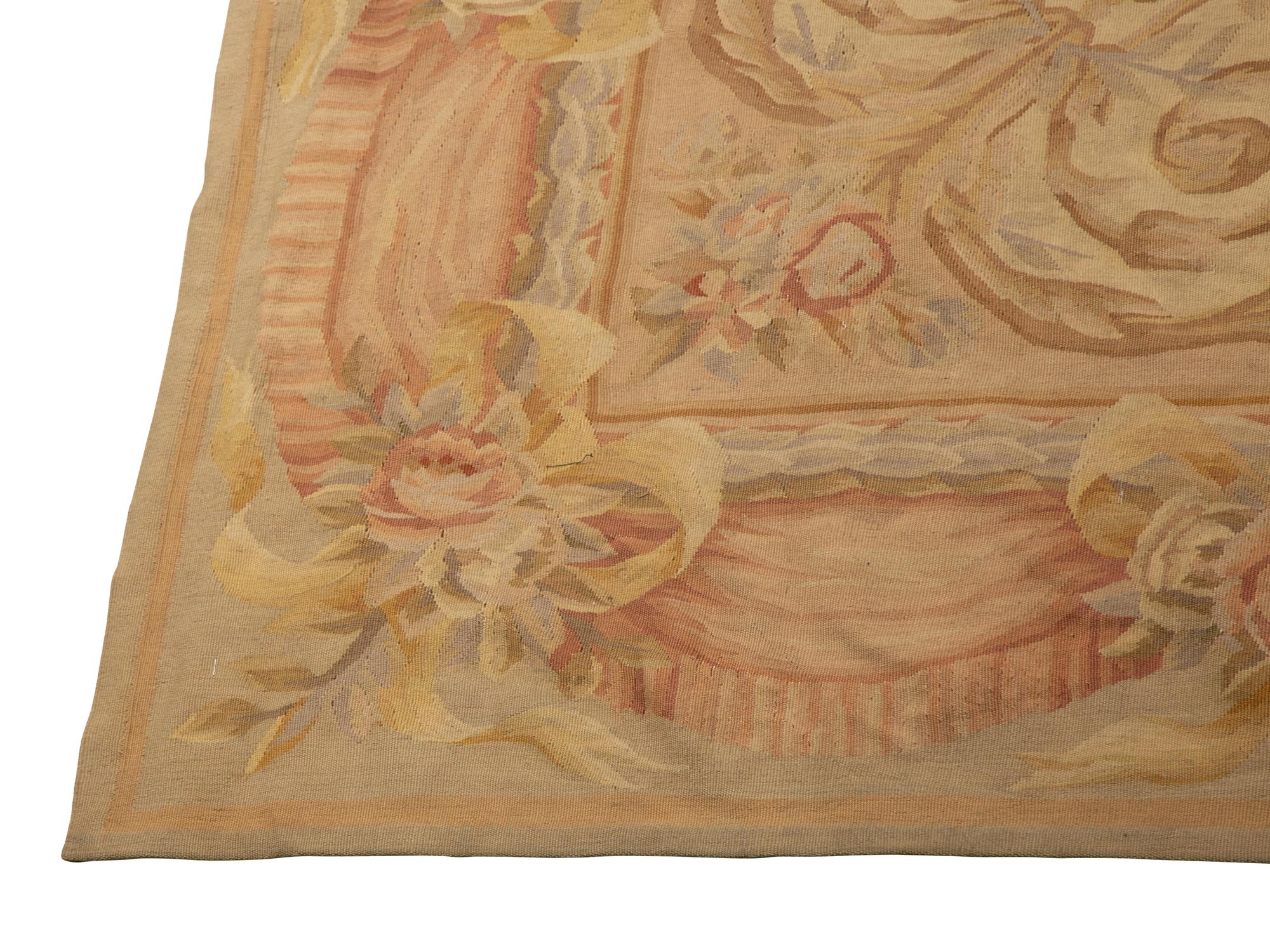 An Aubusson Style Wool Rug