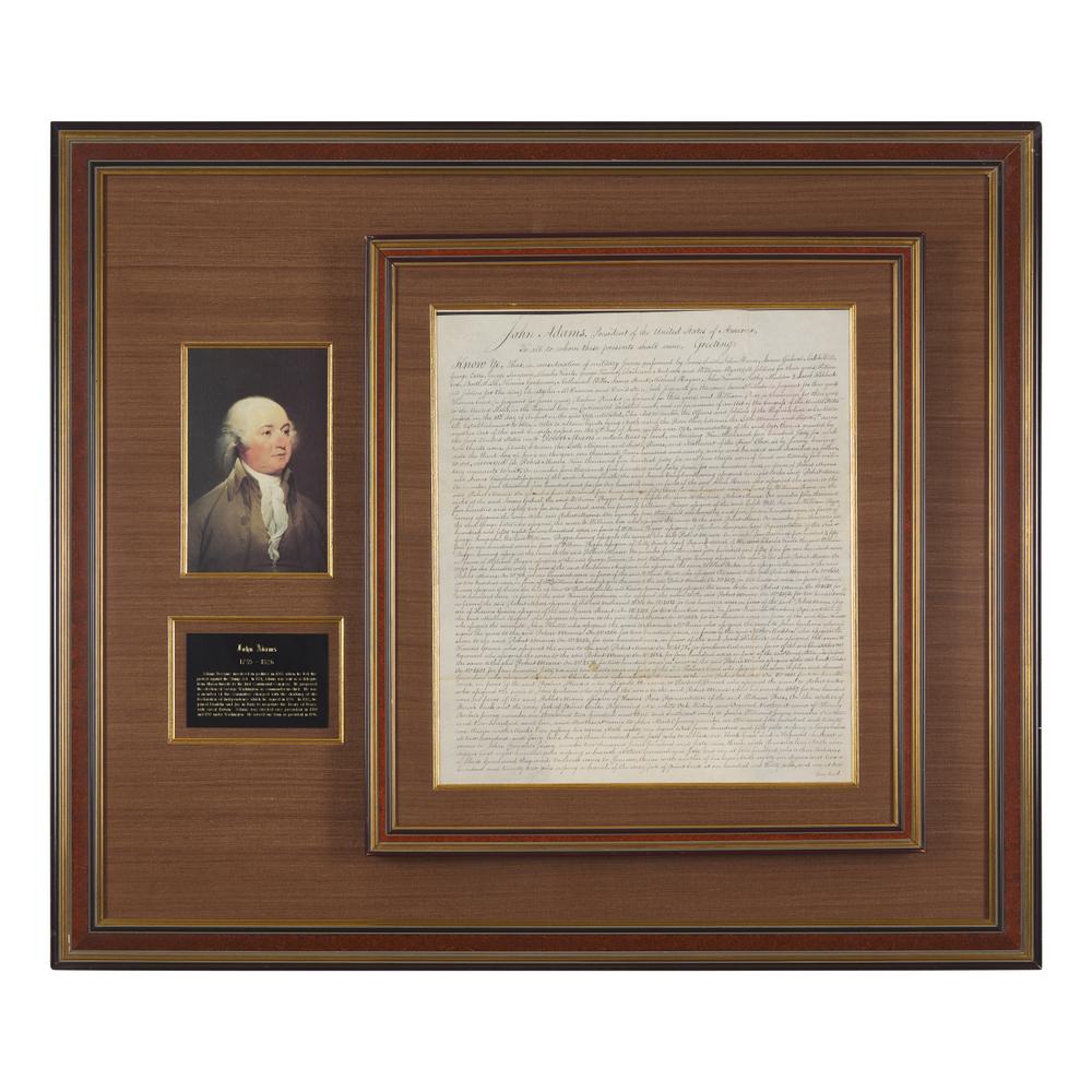 [Presidential] Adams, John. Manuscript Document, signed