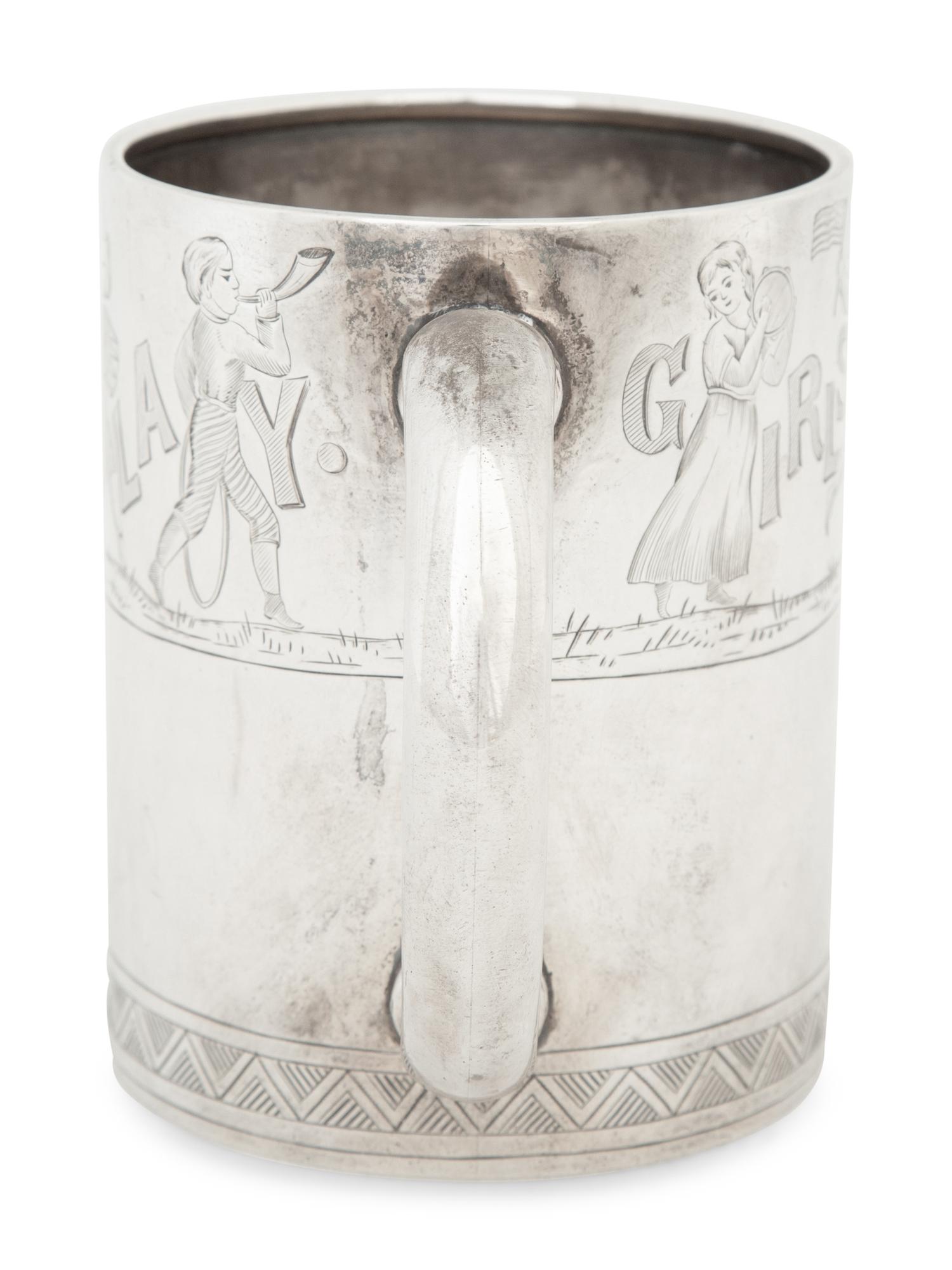 Two American Silver Mugs