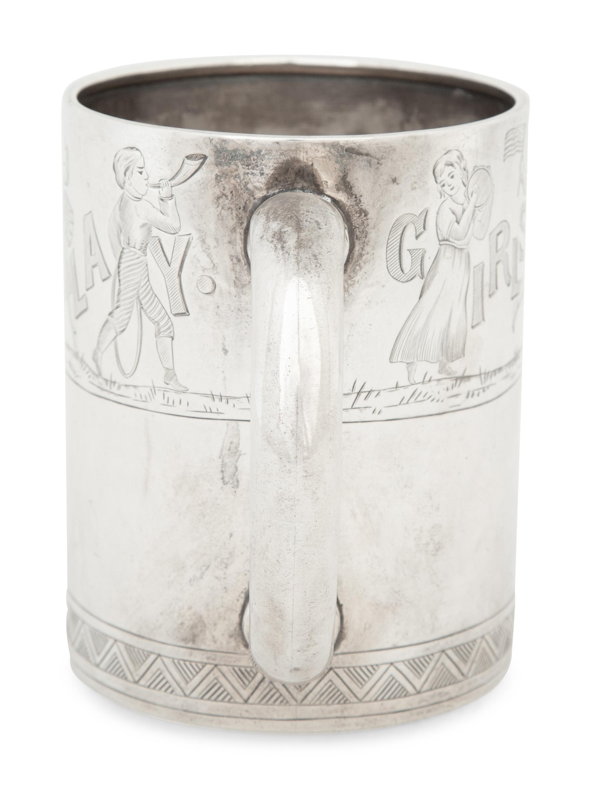 Two American Silver Mugs