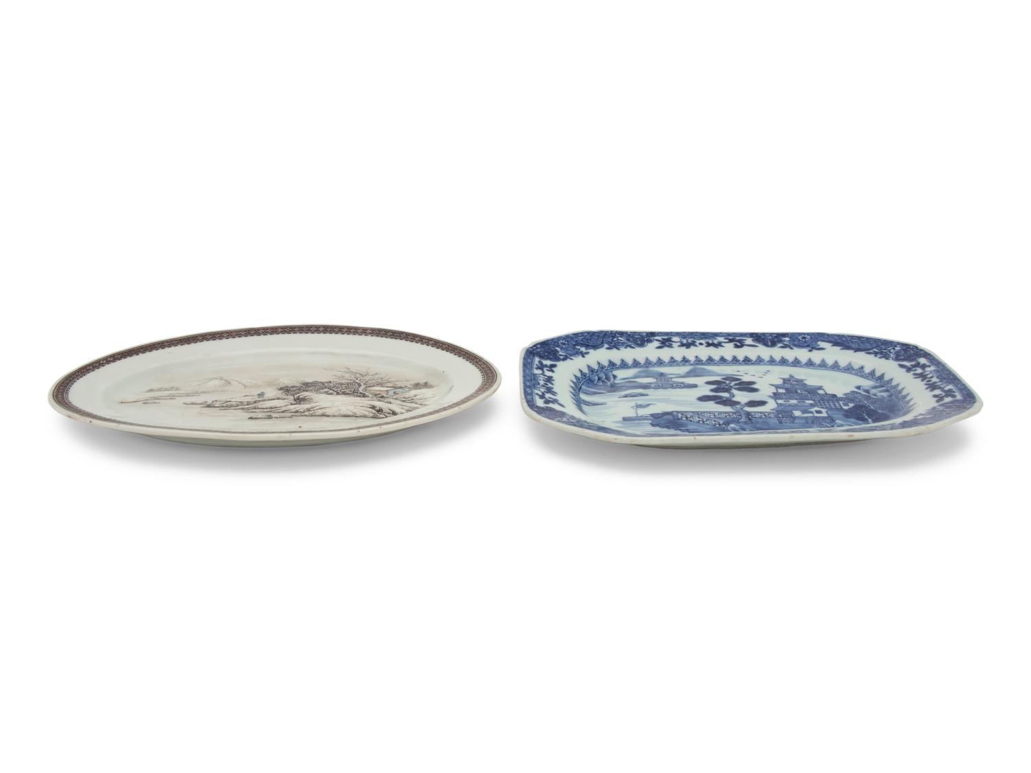 Two Chinese Porcelain Plates