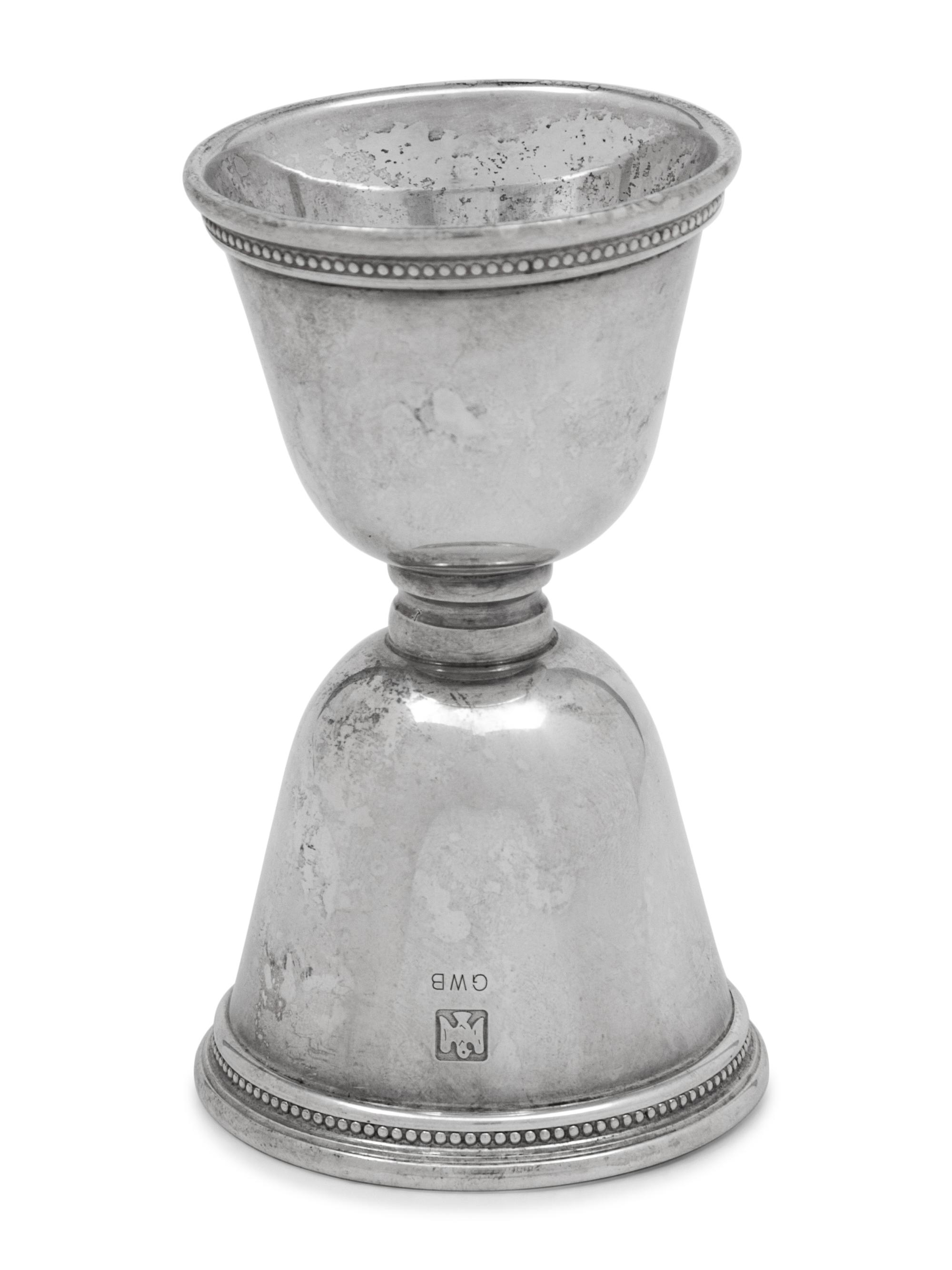 An American Silver Double Jigger