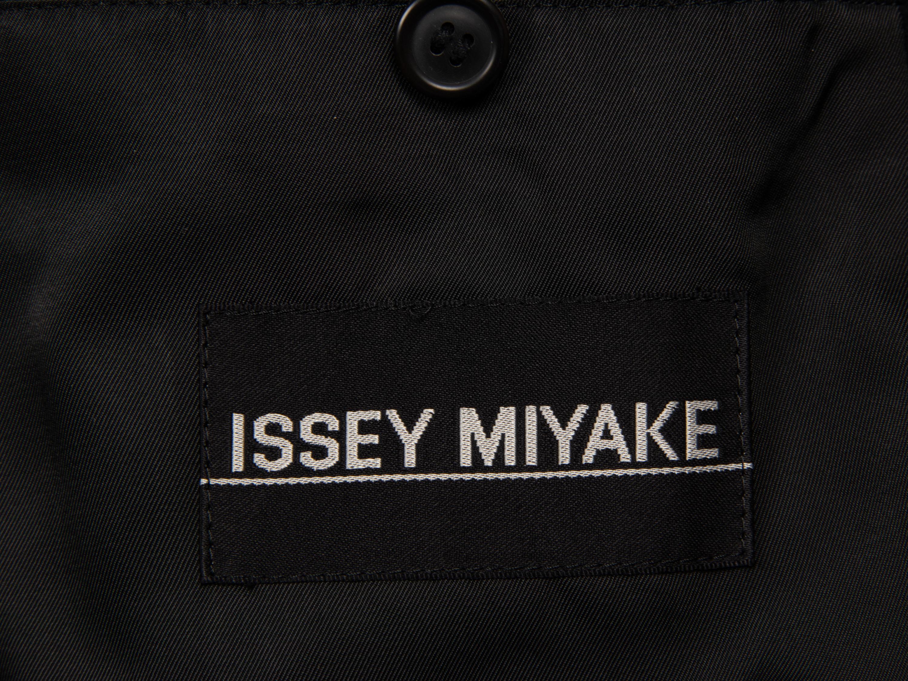 Issey Miyake, Shawl Collar Black Wool Coat