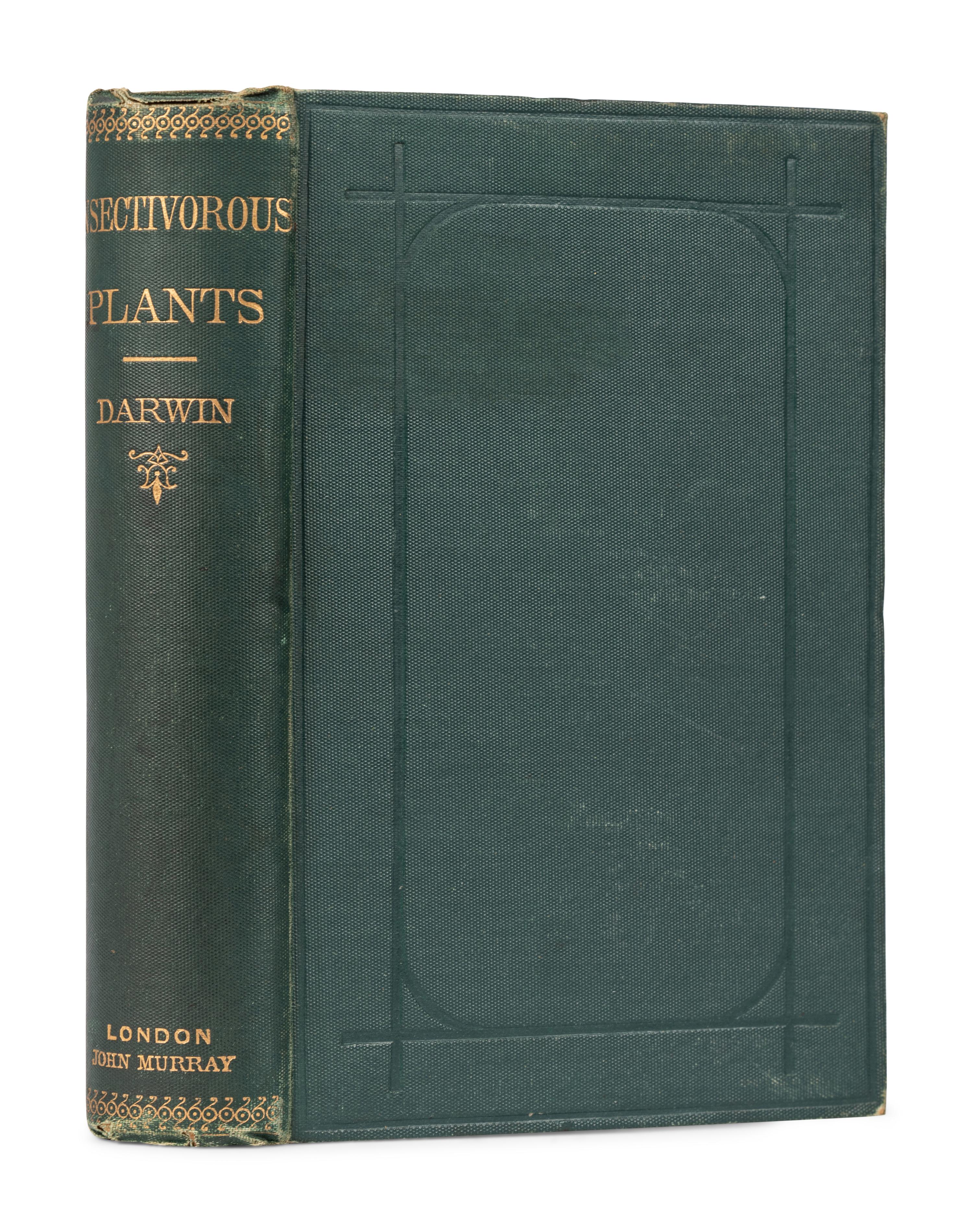 See Receipt #324528 | DARWIN, Charles (1809-1882). Insectivorous Plants . London: John Murray, 1875.