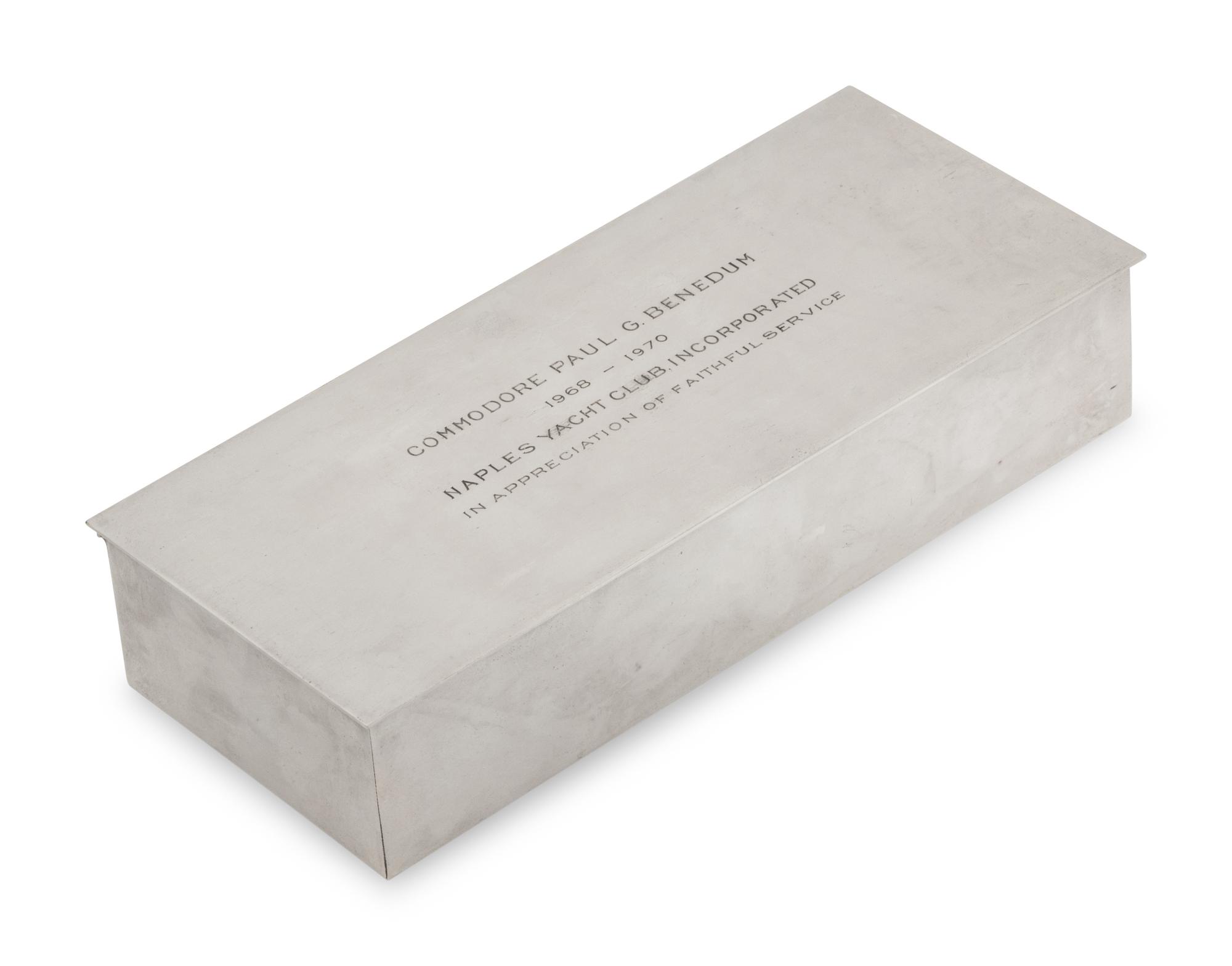 A Tiffany and Co. Silver Cigarette Box