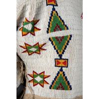 Sioux Beaded Hide Dress, with American Flags