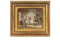 A Group of Three Continental Paintings