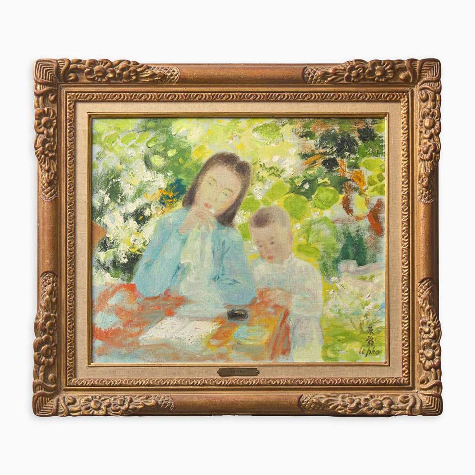 Le Pho (French/Vietnamese, 1907-2001) La Lecture