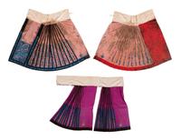 Two Chinese Silk Embroidered Apron Skirts