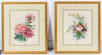 A Group of Botanical Prints 13 1/4 x 11 1/4 inches. — AFTER PAUL DE LONGPRE (FRENCH, 1855-1911)