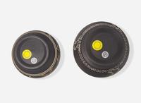 Two Wedgwood Thomas Simpson and Arthur Dale Holland Black Basalt Vases, UK, circa 1924
