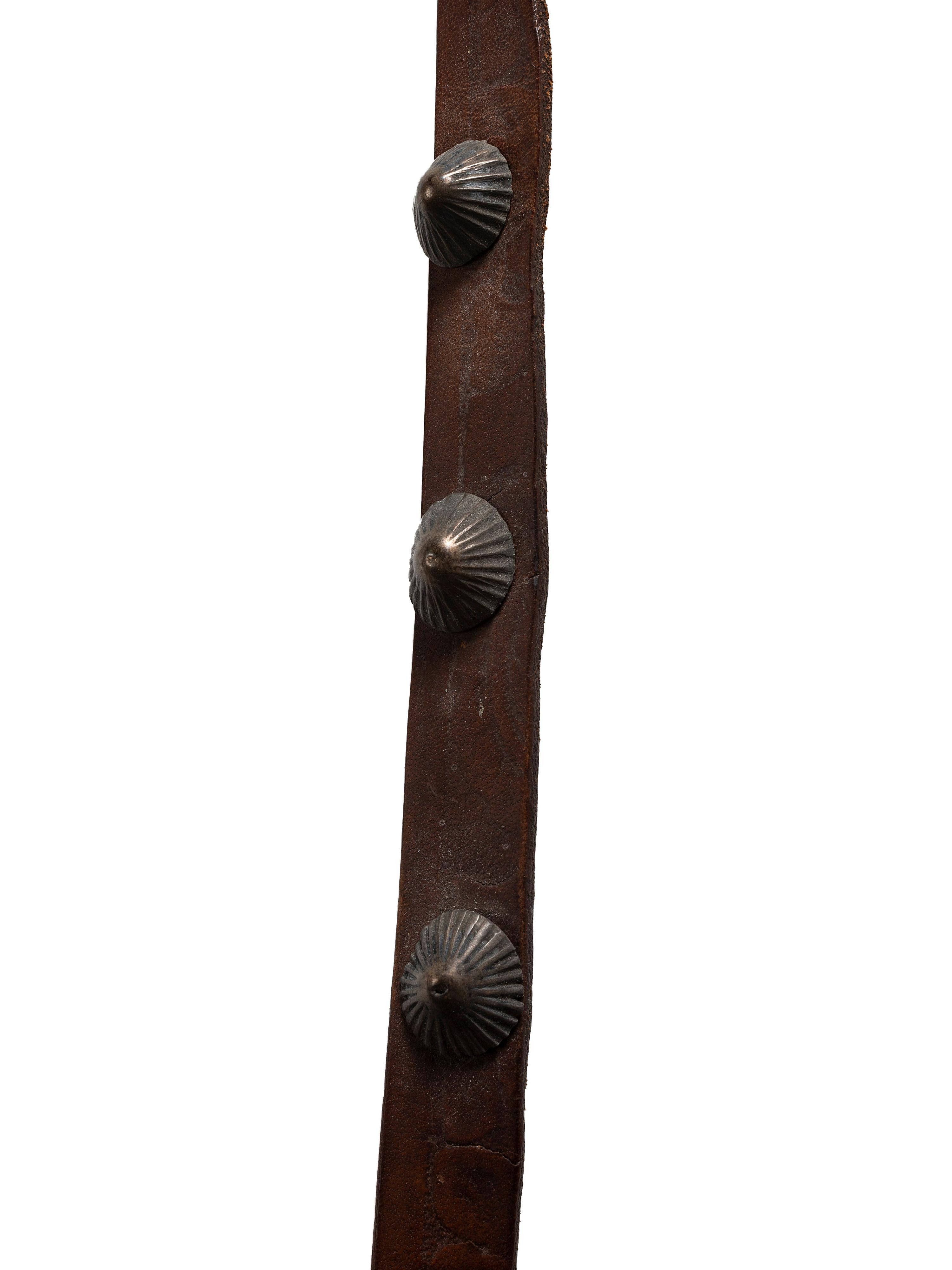 Navajo Buffalo Hide Bandolier Bag