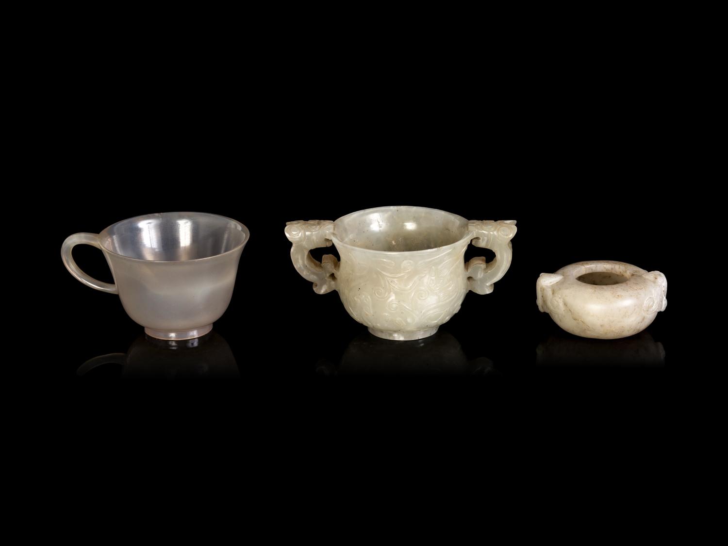 Three Chinese Jade Vessels