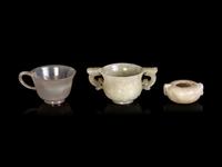 Three Chinese Jade Vessels
