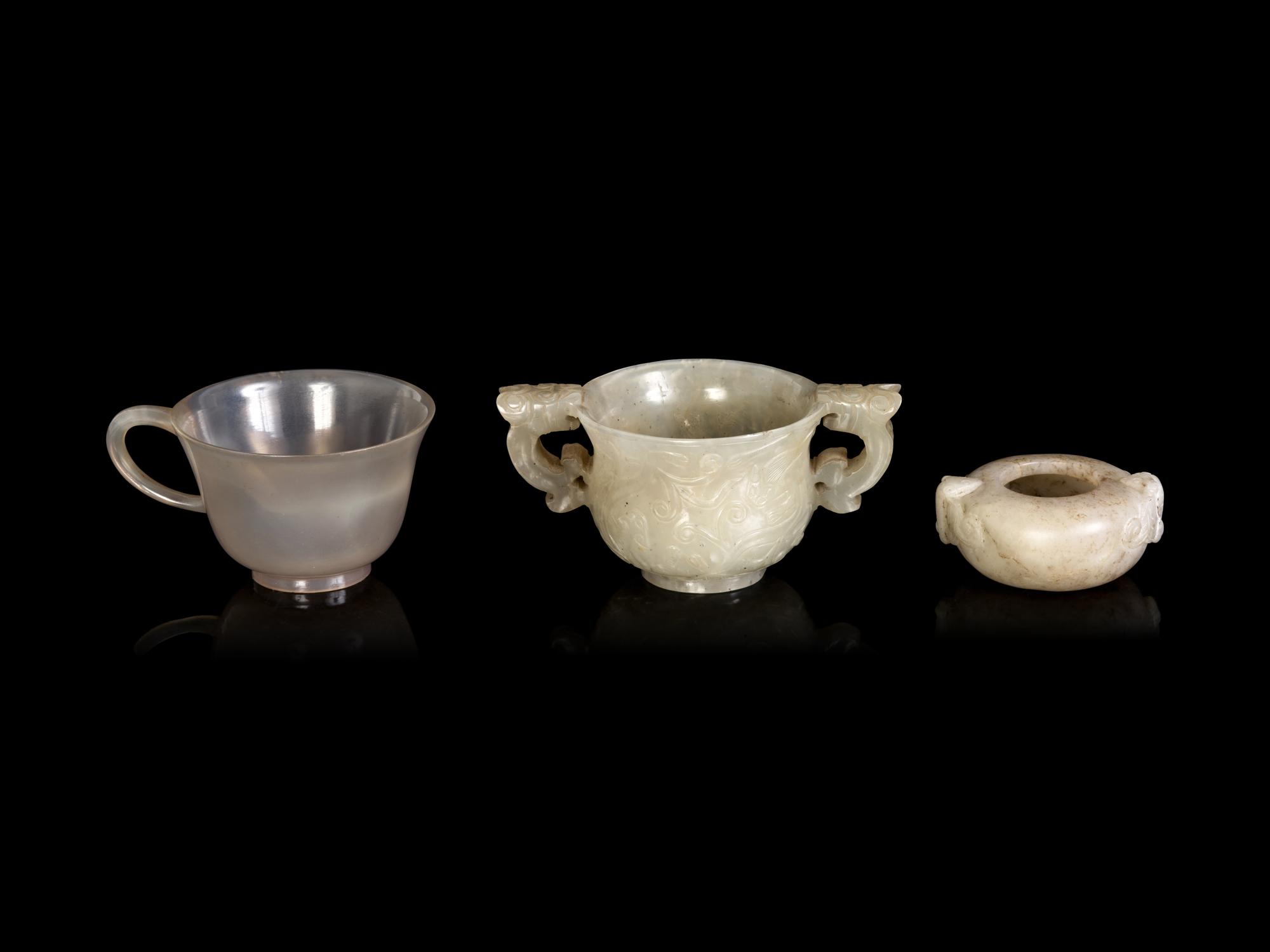 Three Chinese Jade Vessels
