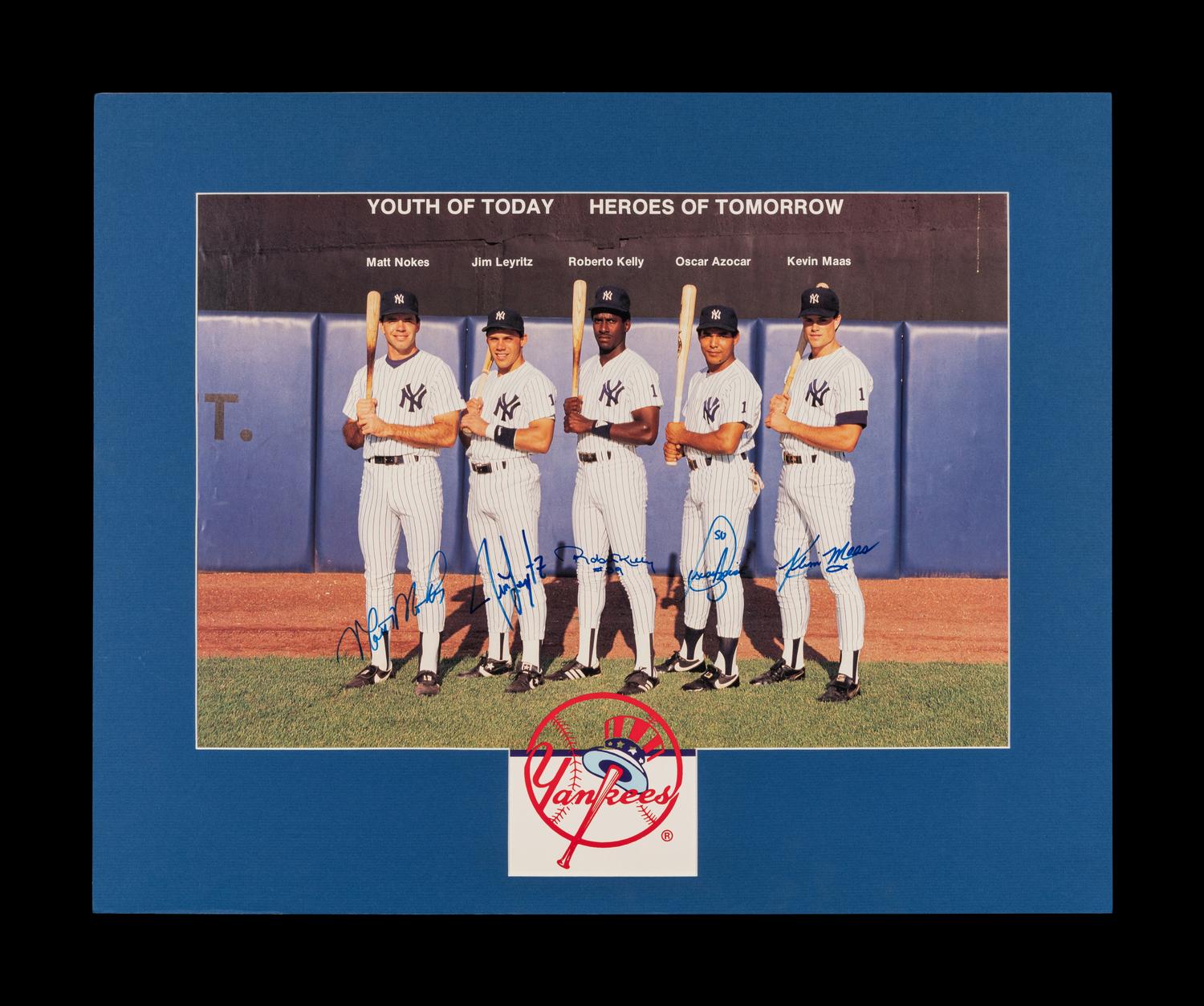 A Large Group of Signed Autograph New York Yankees Items (Including Reggie Jackson and Jim Catfish Hunter),