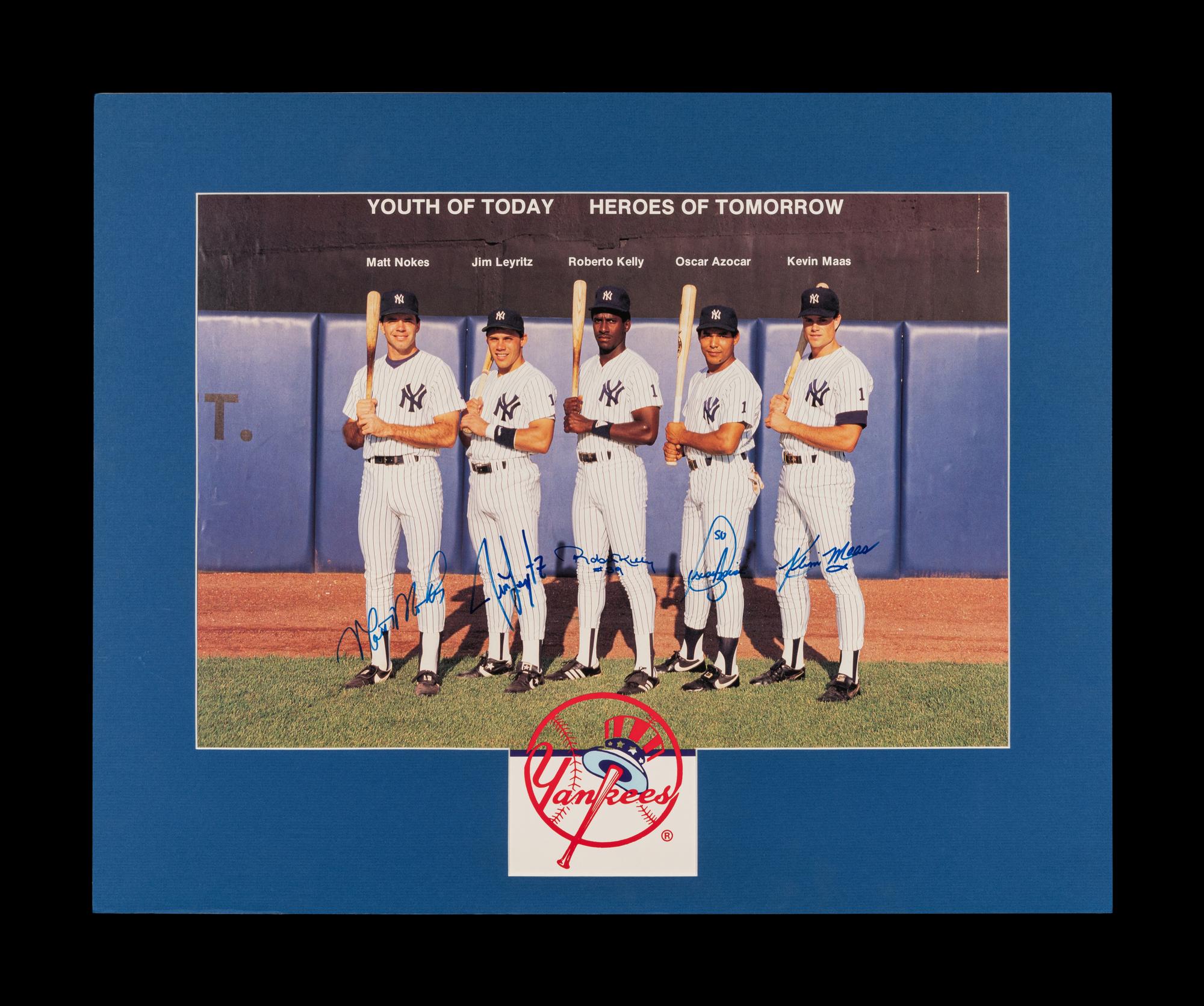 A Large Group of Signed Autograph New York Yankees Items (Including Reggie Jackson and Jim Catfish Hunter),