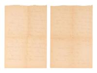 CAPONE, Alphonse ("Al") (1899-1947). Autograph letter signed twice ("Al Capone", "Al"), to Bill Sells ("Friend Sells") Chicago, IL, 14 January 1925.
