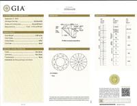 A Ladies Diamond and 18K Yellow Gold Ring 5.85 Carat Round Brilliant Diamond, GIA Certified