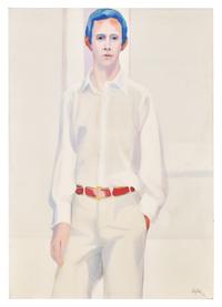 Portrait of Joel Grey, three-quarter length, in an interior, 1967