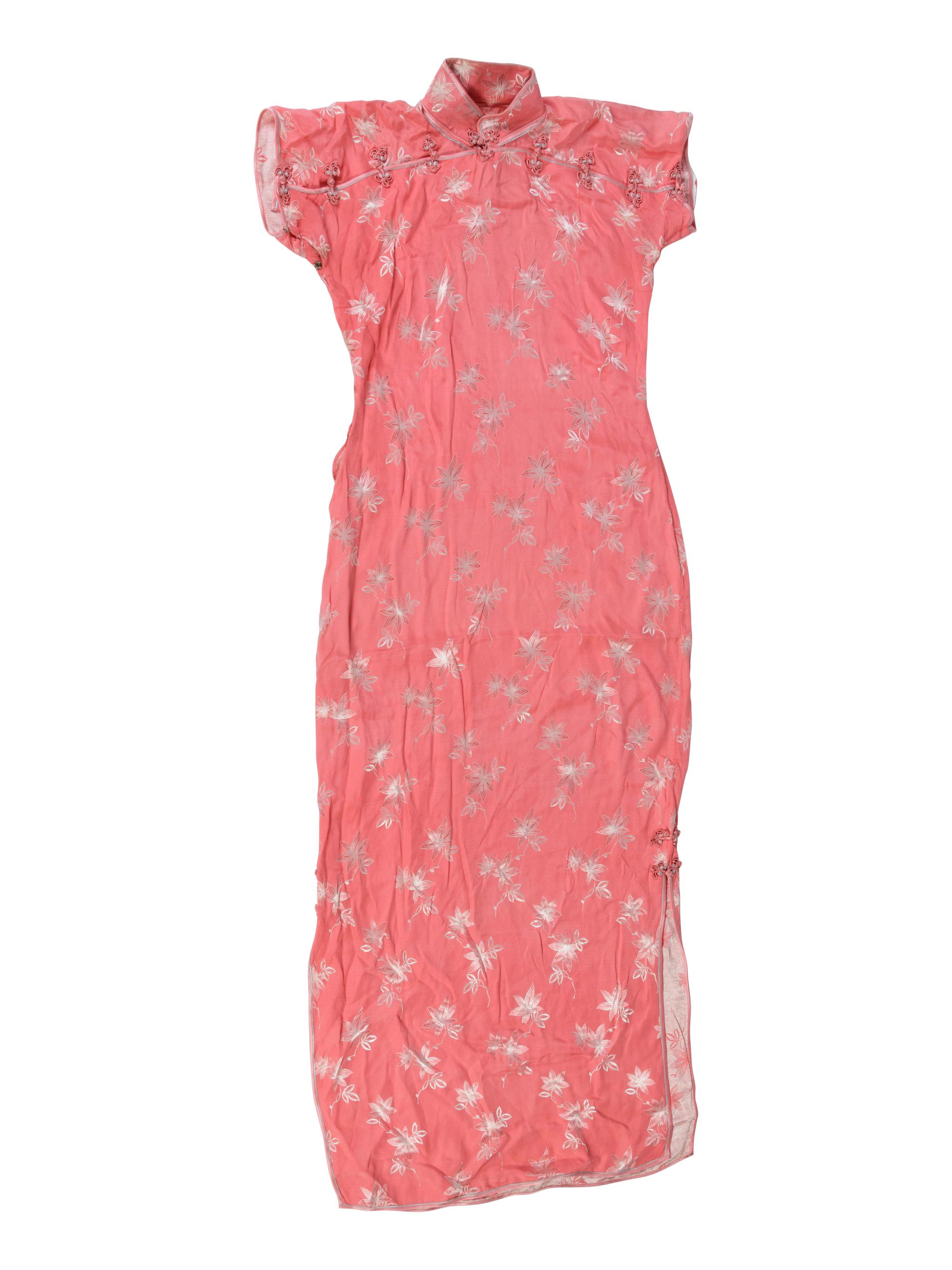 Four Chinese Silk Woven Lady's Cheongsams, Qipao