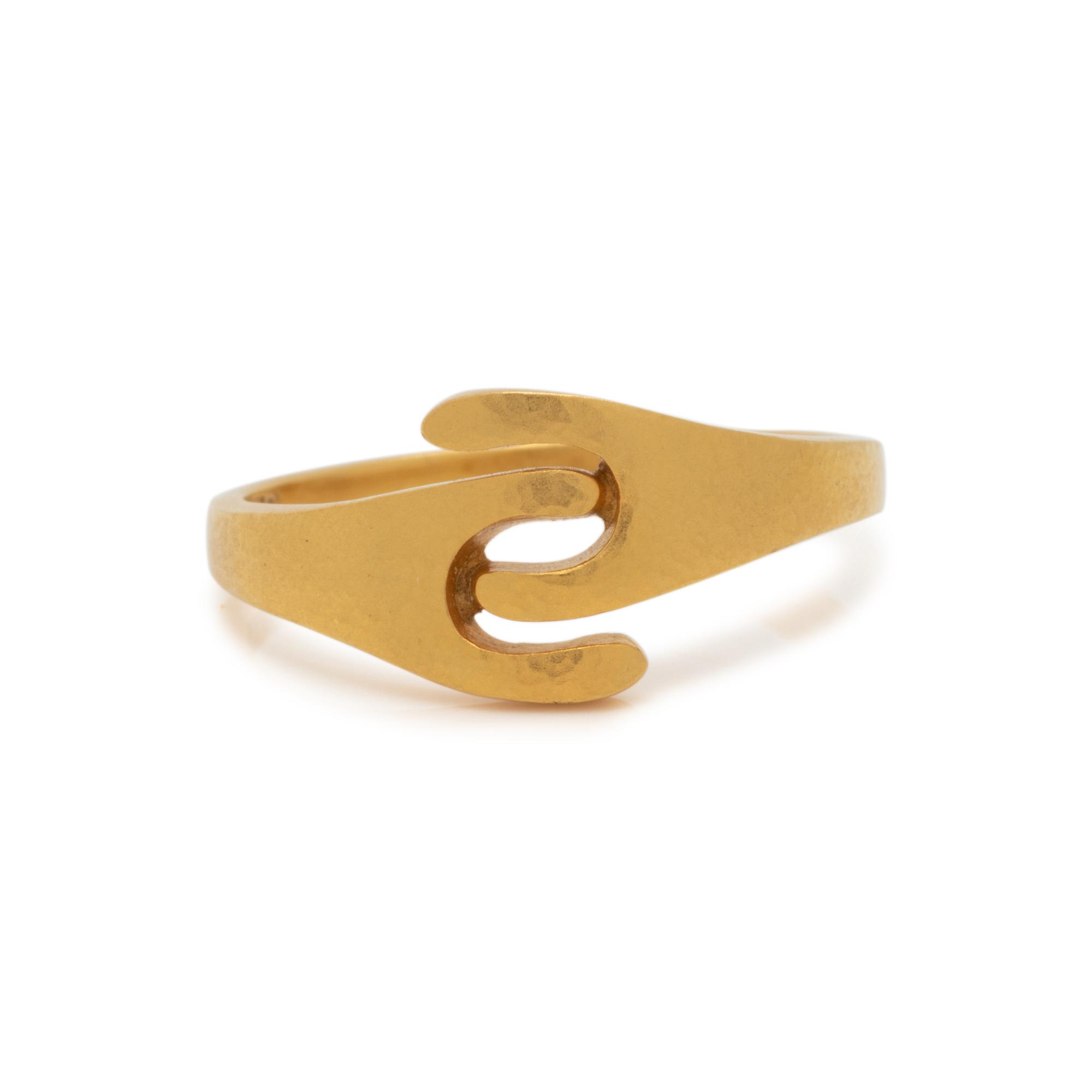 LALAOUNIS, YELLOW GOLD RING