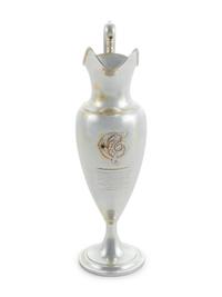 A Large American Silver Presentation Ewer