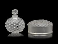 Two Lalique Cactus Table Articles