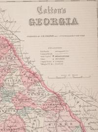 A Group of Three Maps of North Carolina, Connecticut and Georgia