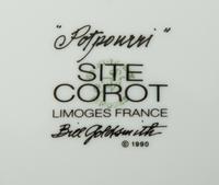Two Bill Goldsmith for Site Corot Limoges Porcelain Partial Services — 20TH/21ST CENTURY