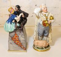 Two Bing & Grondahl Porcelain Figural Groups. Height of tallest 9 3/4 inches.