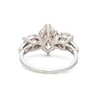LIGHT PINK-BROWN DIAMOND AND DIAMOND RING