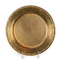 Nine English Porcelain Luncheon Plates and Five Continental Porcelain Cups with Saucers