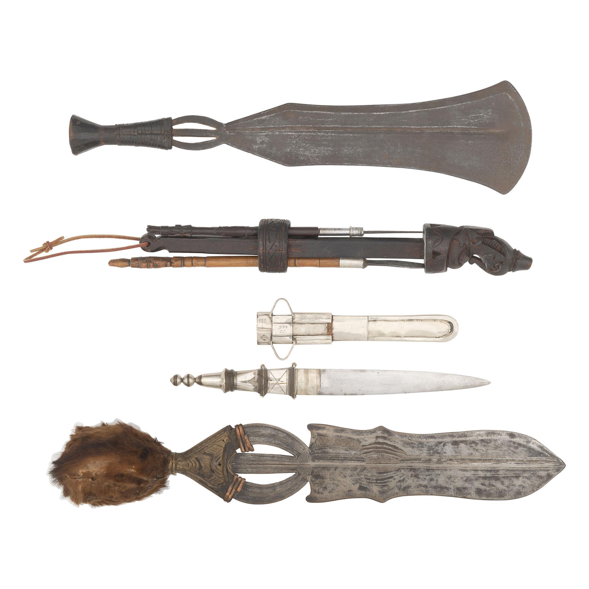 Lot of African Ethnographic Edged Weapons