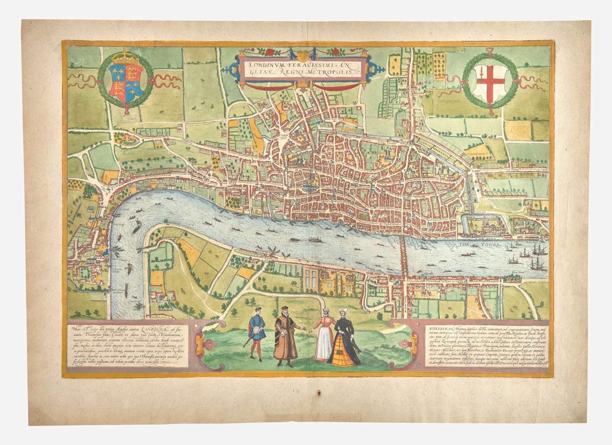 [Maps & Atlases] Braun, Georg, and Frans Hogenberg: Londinum, Feracissimi Angliae...