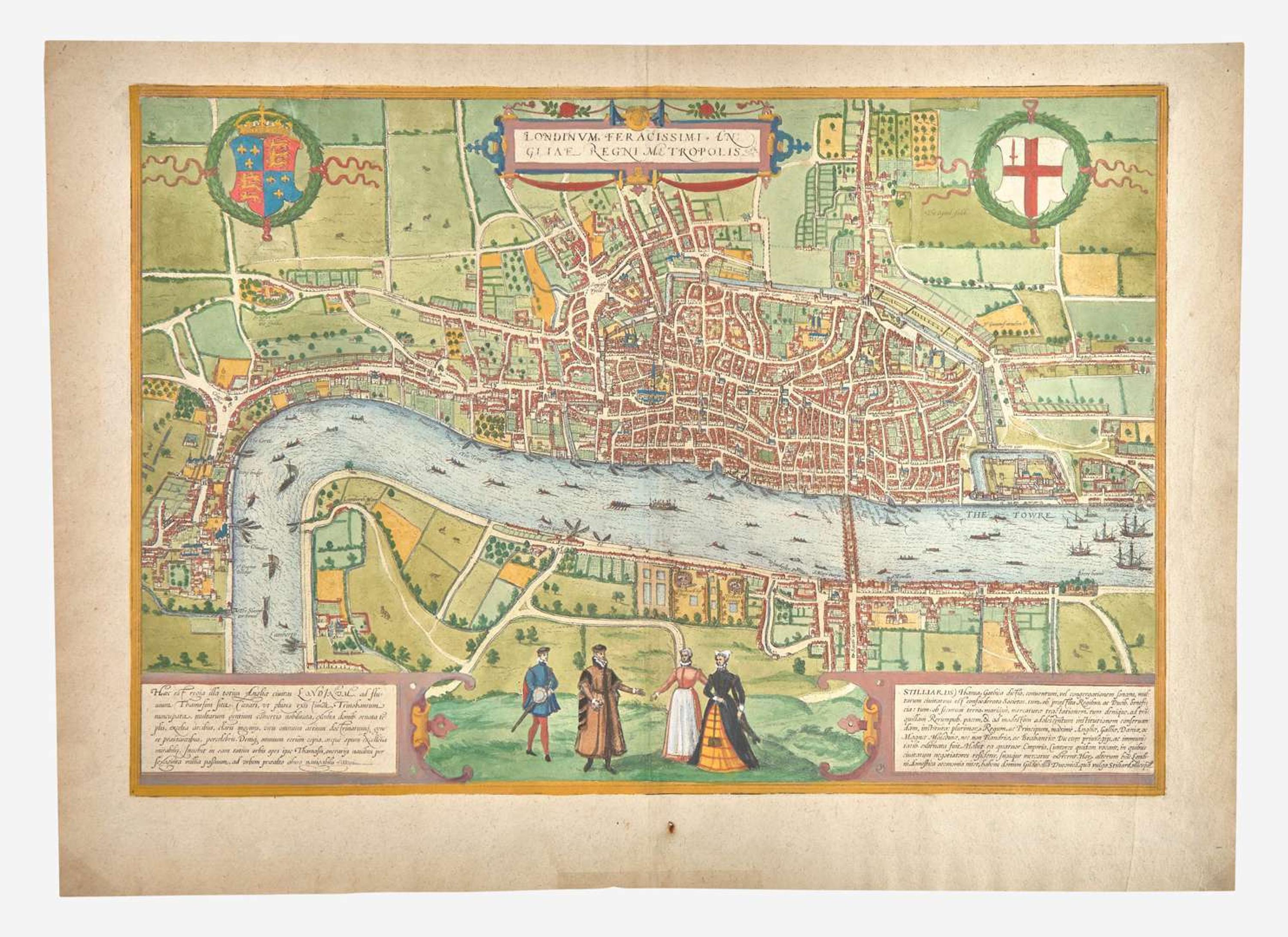 [Maps & Atlases] Braun, Georg, and Frans Hogenberg: Londinum, Feracissimi Angliae...