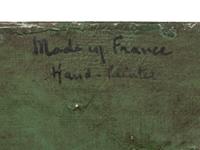 A Pair of French Hand-Painted Tôle Cache Pots