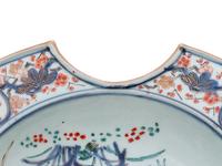 A Chinese Export Imari Style Barber's Basin