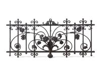 A Cyril Colnik Wrought Iron Six-Piece Grille from the William Bigelow House