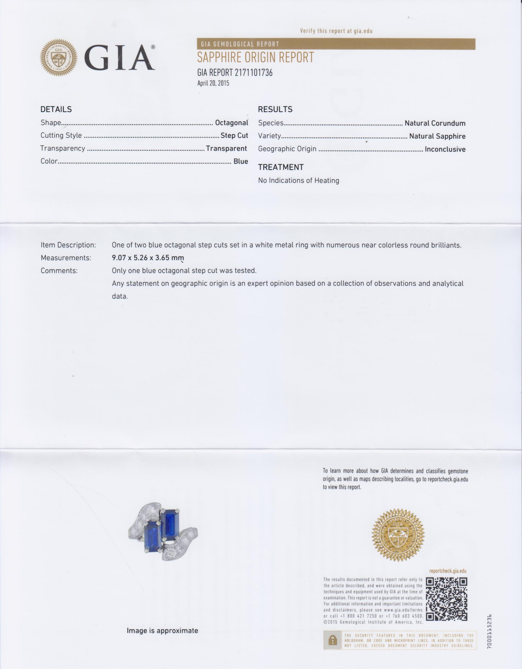 A Platinum, Sapphire and Diamond Ring, 4.80 dwts.