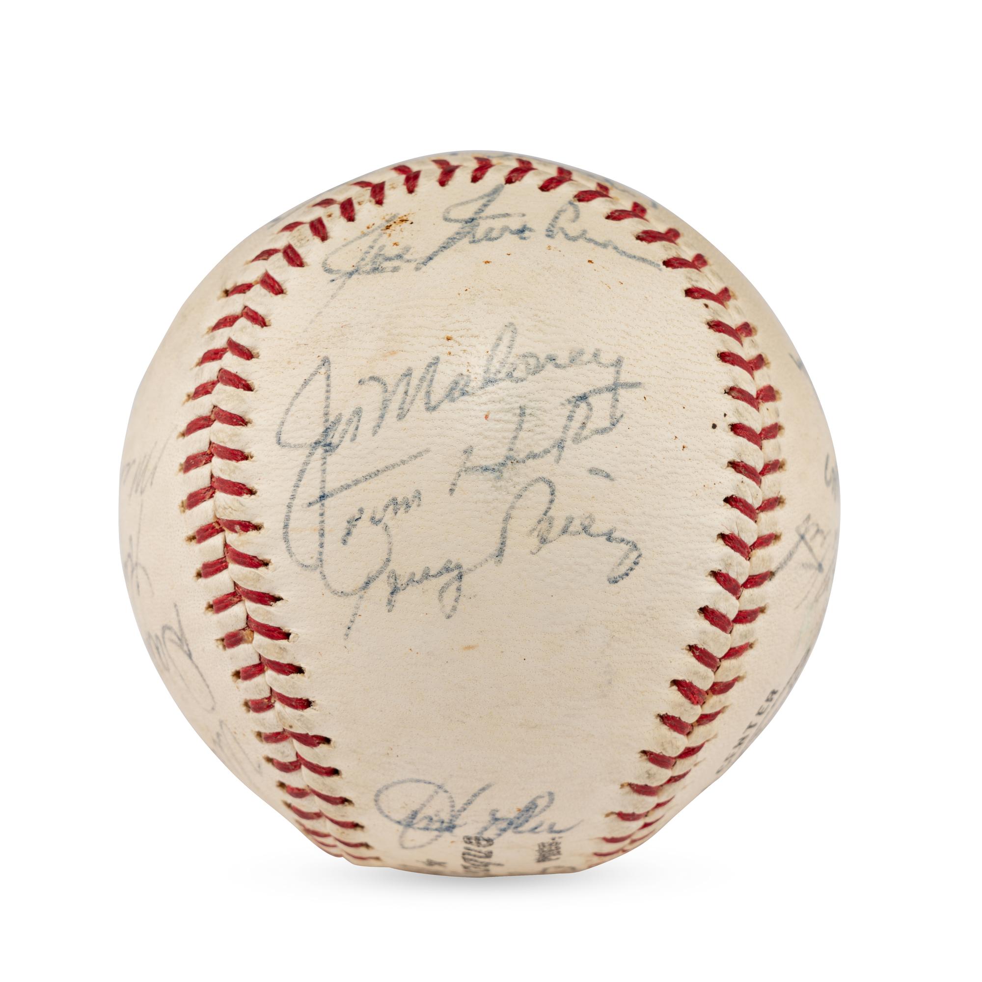 A 1966 Cincinnati Reds Team Signed Autograph Baseball
