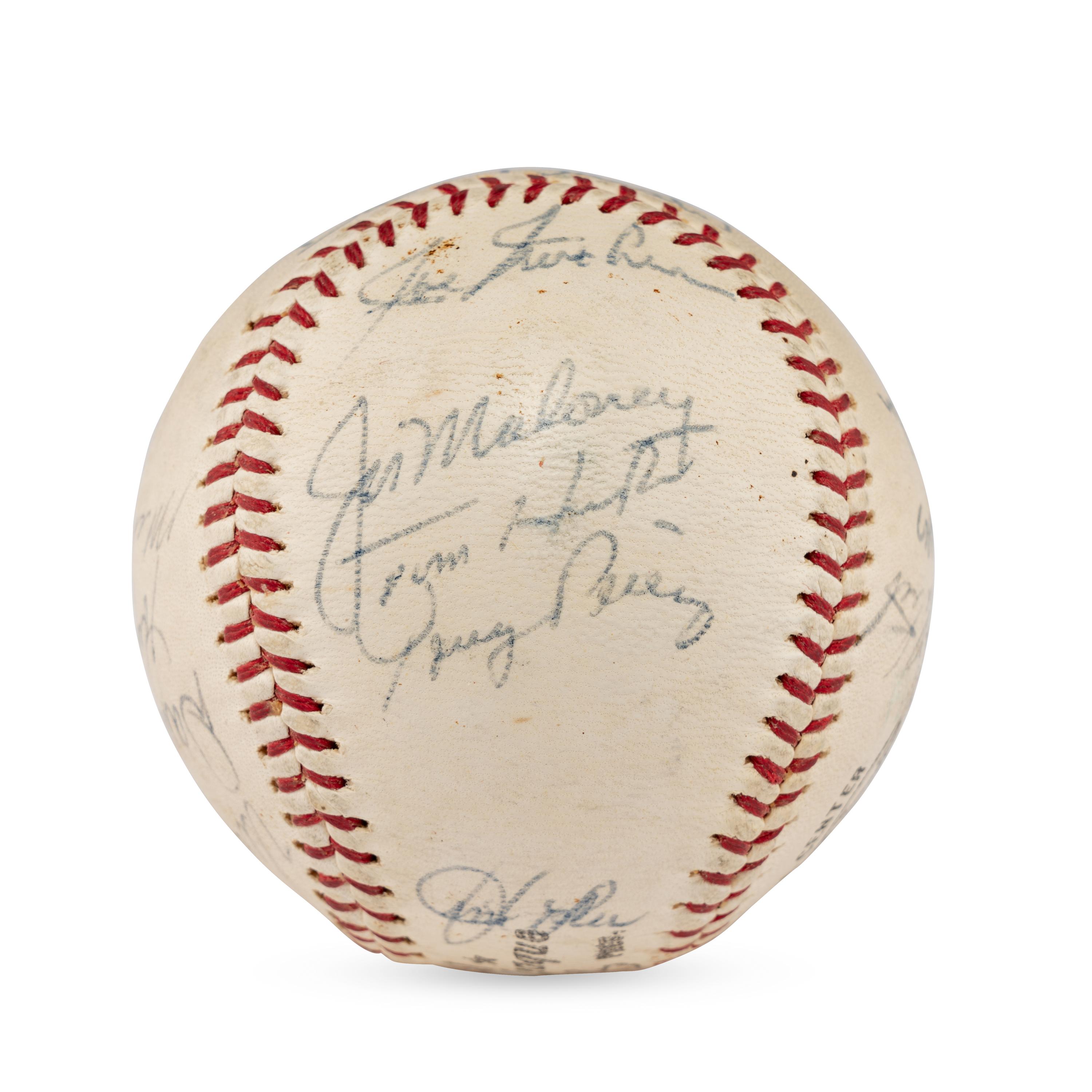 A 1966 Cincinnati Reds Team Signed Autograph Baseball