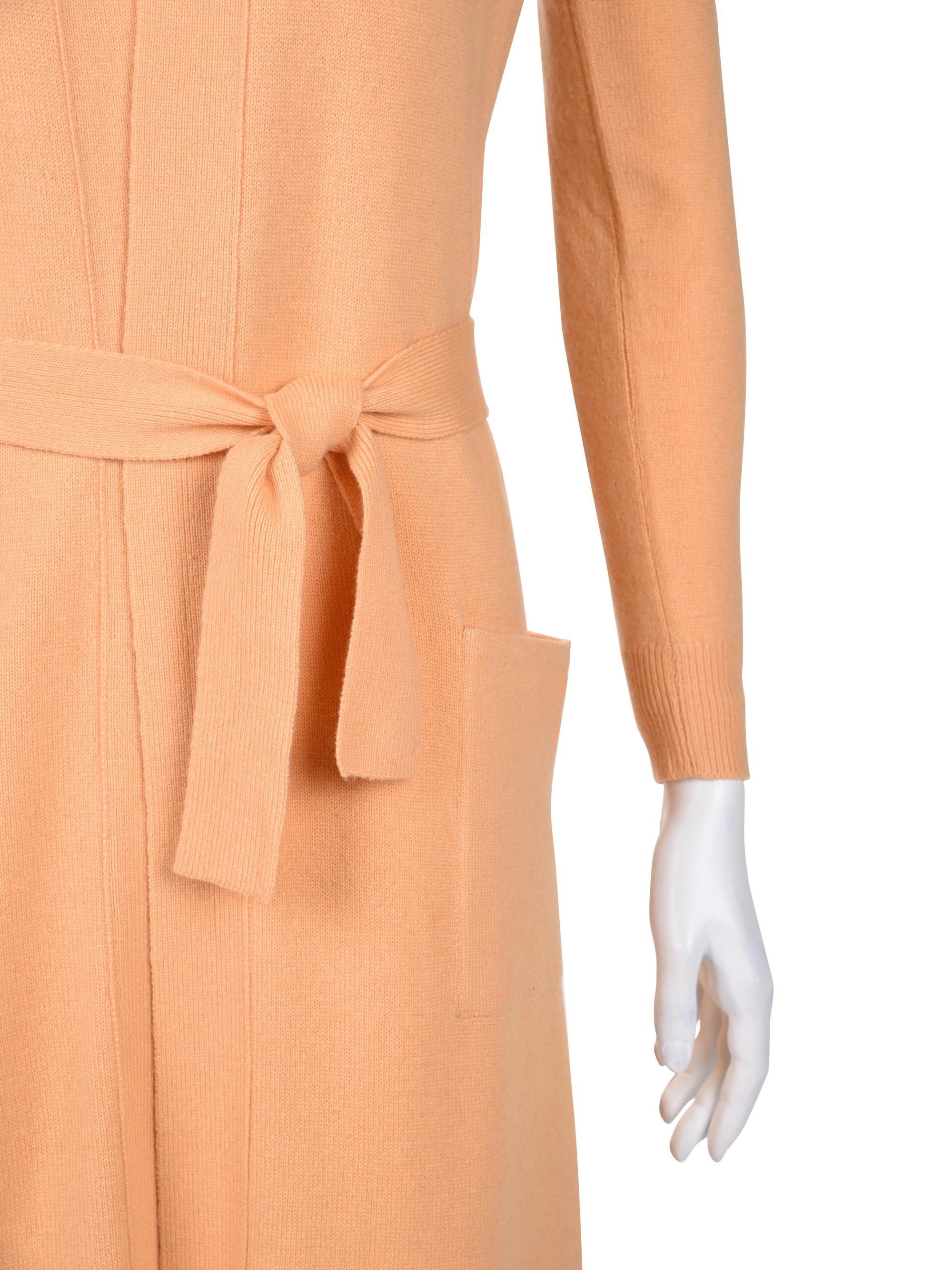 Halston Cashmere Knit Two Piece Dress Ensemble, 1970s