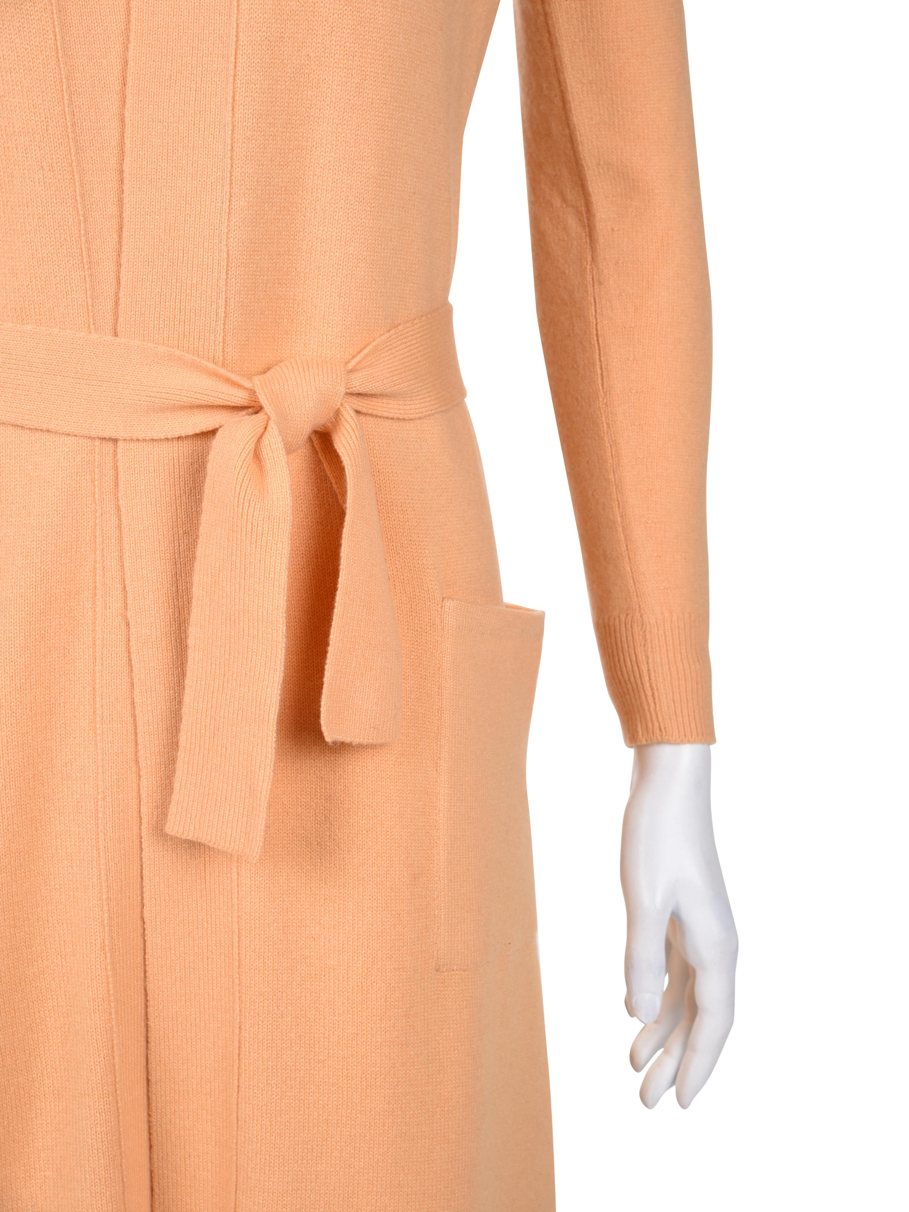 Halston Cashmere Knit Two Piece Dress Ensemble, 1970s