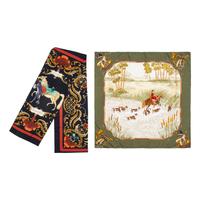 Hermès & Gucci, Two Silk Scarves