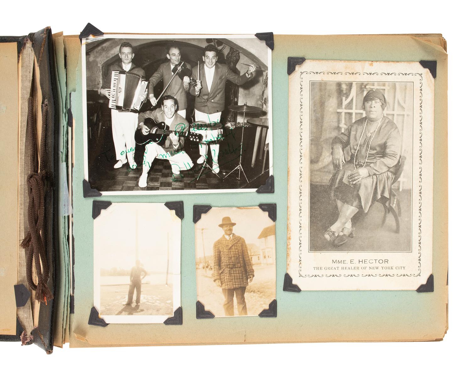 [EARLY PHOTOGRAPHY]. Album recording the early life of Juanita Thompson, an African American woman who grew up in Jamaica, NY, incl. images of her integrated neighborhood and summer camp. Ca 1920s-1950s.