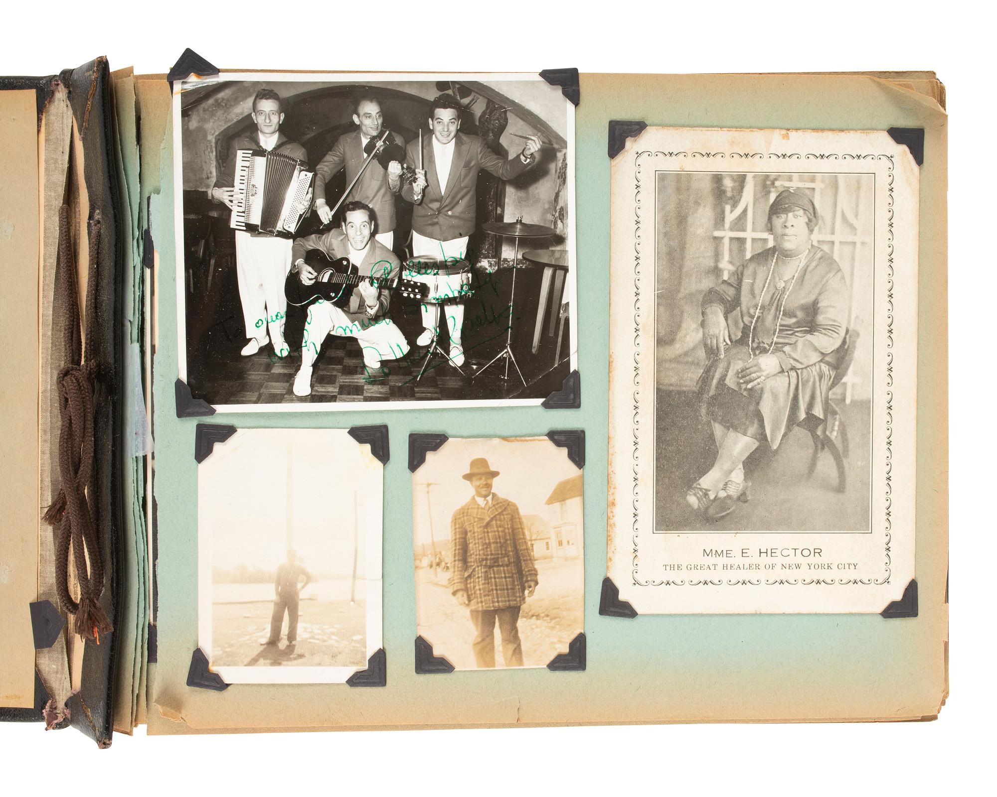 [EARLY PHOTOGRAPHY]. Album recording the early life of Juanita Thompson, an African American woman who grew up in Jamaica, NY, incl. images of her integrated neighborhood and summer camp. Ca 1920s-1950s.