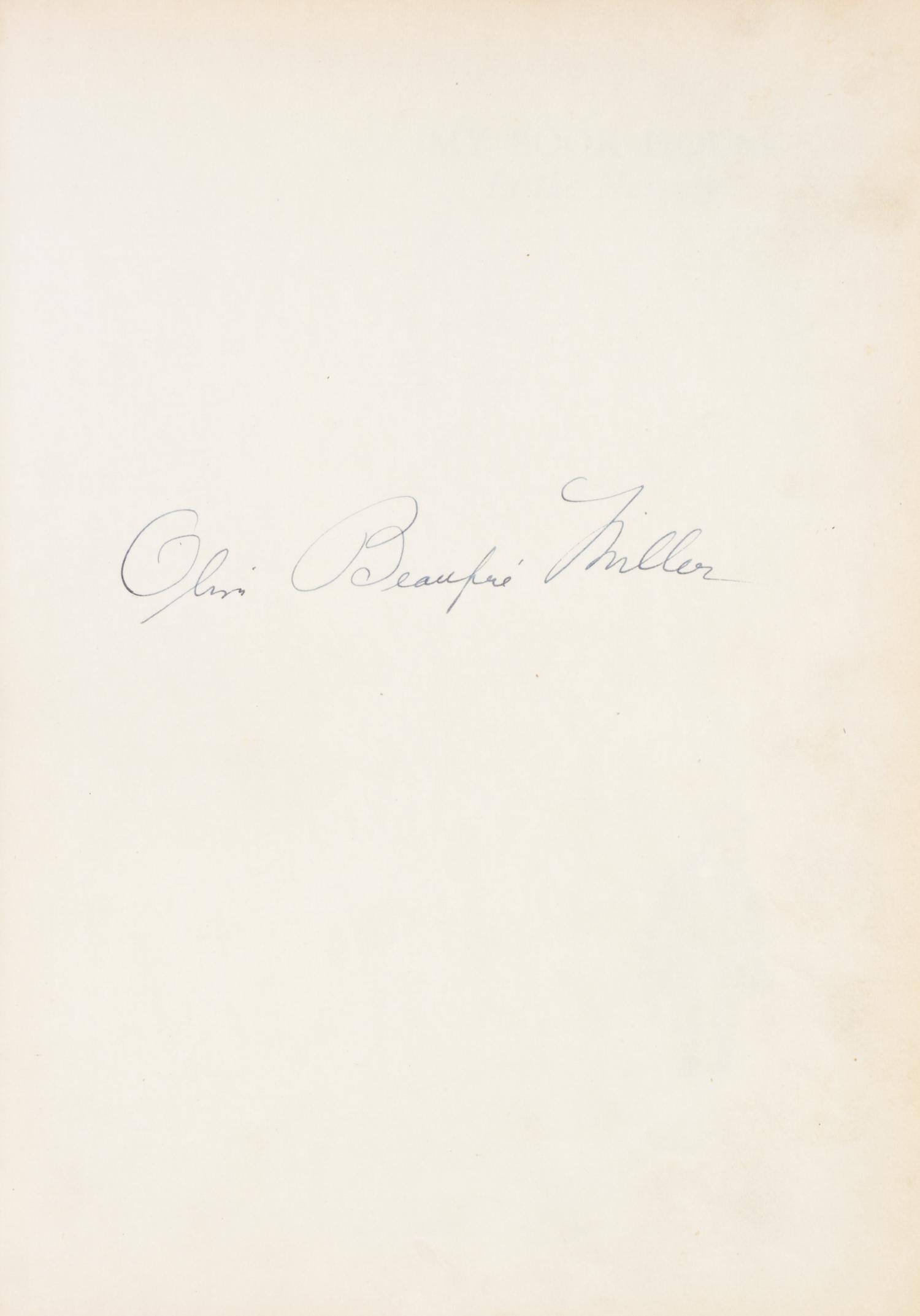 MILLER, OLIVE BEAUPRE, editor. My Book House. Chicago, (1925). 6 vols. Second edition, signed by the editor.