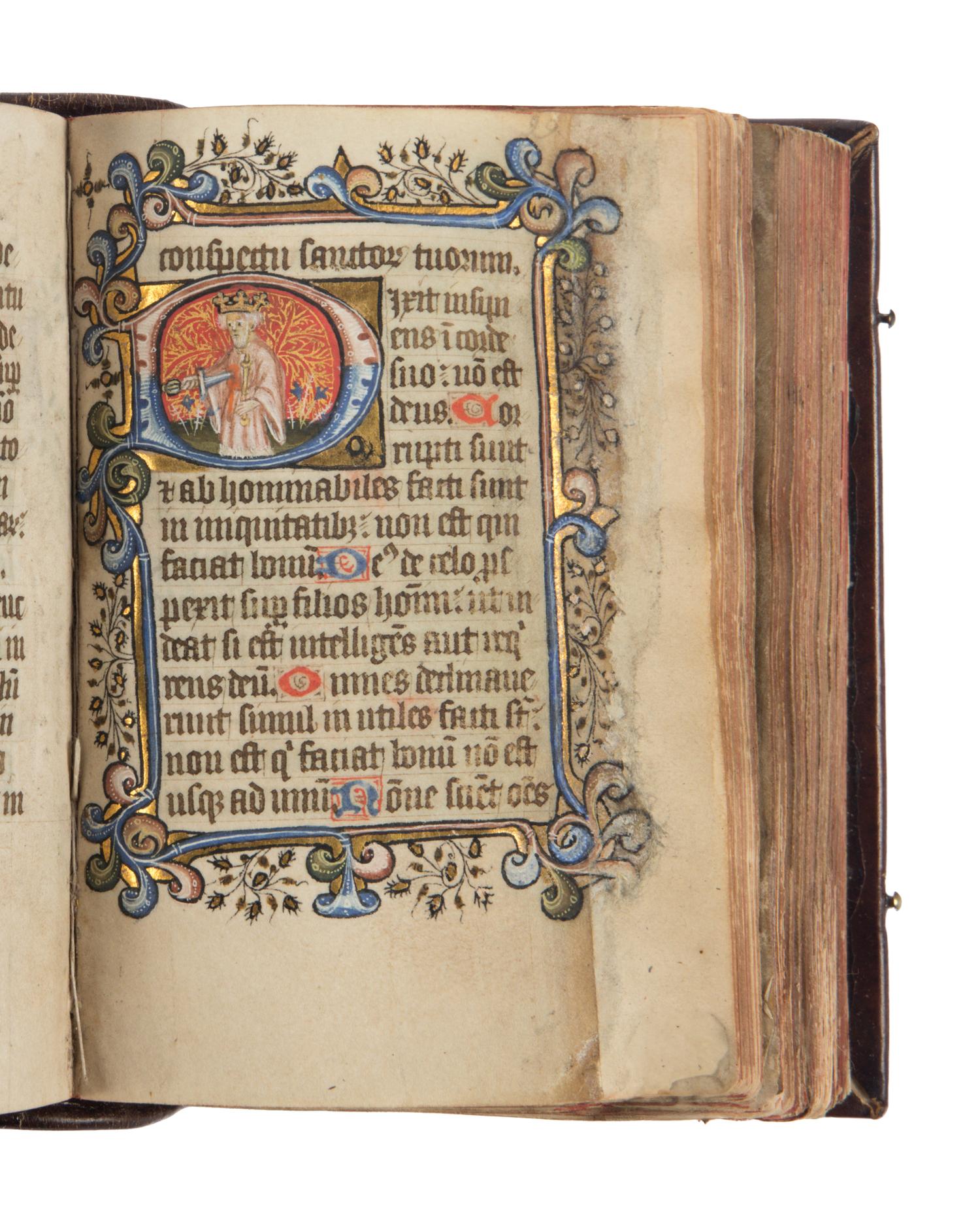 FOLLOWER OF HERMAN SCHEERE (active London, c. 1405-1425) Psalter, Use of Sarum, in Latin, illuminated manuscript on parchment [England, London, c. 1425-35]