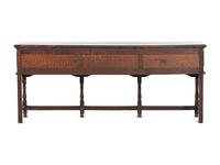 A Welsh Paneled and Turned Oak Sideboard